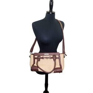 Jose Hess Shoulder Bag Removable Crossbody Strap Straw Vegan Classic
